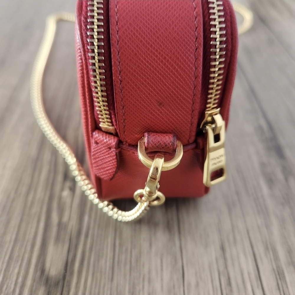 Prada Red Leather Camera Bag - Picture 7 of 10